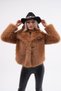 Wide Collar Feathered Jacket - 4