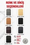 Fiat Bravo Compatible 2-Piece Taba D Leather Taba Stitched In-Car Seat Organizer - 5