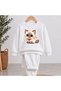 Team Sweatshirt Rain Cloud Printed Girls Boys Crew Neck - 2