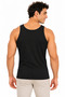 Men's Cotton Thick Strap Undershirt Flexible Comfortable Daily Underwear Anti-Sweat Fabric U-Neck Solid Color Basic Model - 6