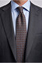 Coffee Pastel Imported Fabric Italian Patterned Premium Tie – Minimal Pattern - 3