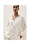 Organic Double Layer Cotton Muslin Boho Women's Short Pajama Set - 3