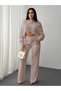 Women's Crop Pants and Top Knitwear Set - 3
