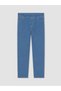 Two Mt Shop Quality Lcw Curve Blue Denim Straight Slim & Slim High Waist Narrow Leg Women's Jean Pants