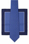 Luxury Collection |   Italian Patterned Premium Imported Fabric Tie Pastel Navy Blue