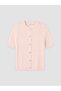 Alita City Lcw Everyday Pink Knitwear Patterned Women's Cardigan with a Difference - 5