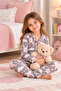 Girl's Button-Down Printed Pajama Set - 2