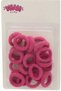 20 Pieces Pink Fuchsia Lilac Purple Mixed Color Towel Rubber Buckle Small Baby Child Size Cotton Flexible Women Hair Accessory - 2