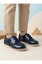 Leather Orthopedic Lace-Up Elastic Anti-Slip Sole Baby Classic Shoes