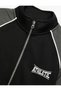 Cotton Pocket Detailed Long Sleeve Raised Collar Zippered Sweatshirt - 6