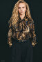 Patterned Scarf Shirt - Brown - 3