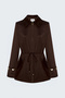 Tie-Waist Jacket - Brown - 2