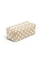 Beige Patterned Quilted Hair Straightener Bag Tongs Bag Heat Tools Organizer Zippered Travel Bag - 4