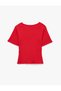 Slim Fit Crew Neck Short Sleeve Lightweight Peplum Cut Camisole Blouse - 2