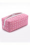 Pink Star Patternquilted Hair Straightener Bag Tongs Bag Heat Tools Organizer Zippered Travel Case - 8