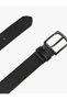 Textured Faux Leather Belt with Buckle - 3