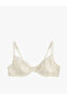 Embroidered Strappy Viscose Non-Padded Floral Lace Underwire Bra