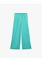 Beli Lace-Up Pocketed Viscose Wide Leg Trousers - 2