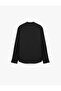 Regular Fit Cotton Buttoned Court Collar Long Sleeve Shirt - 2