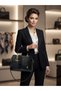 Very Stylish 7-Compartment Hand and Shoulder Bag with Star Charms (28/21 cm)