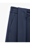 Wide Leg Pleated Trousers with Pockets and Elastic Waistband - 3