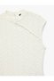 Slim Fit Thick Qipao Collar Sleeveless Buttoned Ruched Blouse - 3
