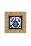 Tile Pattern Printed 20X20 Mdf Gilded Table 1G-Çini1 - 2