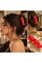 Lior Rêve Glow in the Dark 3 Heart Design Handmade Customized Clip Buckle 3-Piece Heart Buckle |   Women's Hair Accessory - 2