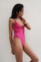 Padded-cup High Leg Swimsuit - 3