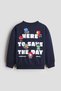 Printed brushed-inside sweatshirt - 2