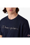 Short Sleeve Men's Navy Blue T-Shirt - 4
