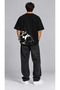 Muhammad Ali Boxing Themed Oversize T-Shirt Front Back Printed Black White Streetwear - 3