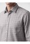 Esvab • Modern & Distinctive Regular Checkered Embroidered Gabardine Men's Shirt - 3