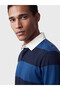 Esvab • Modern & Distinctive Devrik Roba Collar Striped Men's Sweatshirt - 3