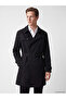 Esvab • Modern & Distinctive Standard Fit Double-Breasted Roba Collar Men's Trench Coat