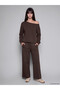 Esvab • Modern & Distinctive Wide Roba Collar Soft Touch Women's Sweatshirt