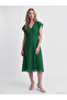 Esvab • Modern & Distinctive V Placketed Flared Dress - 2