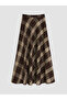 I Beli Zippered Checked Embroidered Flared Skirt from Freezen Store - 8