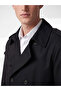 Esvab • Modern & Distinctive Standard Fit Double-Breasted Roba Collar Men's Trench Coat - 3