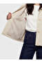 Alita City Lcw Vision Beige High Collar Oversize Women's Coat with a Difference - 4