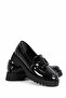 30-2814 Black Patent Leather Women's Loafer Shoes 27Ksd9000012 - 3