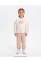 Girl's Seasonal Tracksuit Set with Lace Detail on the Sleeves and Sweatpants for Ages 2-3-4-5-6-7-8-9-10