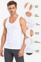 Men's Bamboo Flexible Wide Strap Tank Top 2-Pack White - 6