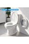 Potty Training Toilet Seat, Toddler Kids Toilet Trainer Ring Potty With Soft Seat Cushion, Splash Guard, Secure Anti-Slip Toddler Toilet Seat, Washable - White, 38x31x9cm - 7