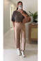 Mula Mink Barrel Fabric Trousers - 2