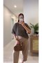 Lepa Beige Black Striped Knitwear - 2
