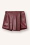 Pile Detailed Faux Leather Skirt for Baby Girl I1150A526Wn