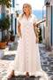 Cream Color Linen Shirt Dress - 3