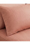 210TC Cotton Satin Queen Stripes Bed Sheet Set 3PC | Soft Breathable Satin Flat Sheet 229x256 cm | 2 pillowcase 50x75 cm | OEKO-TEX & ECAS Certified - 7