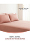 210TC Cotton Satin Queen Stripes Bed Sheet Set 3PC | Soft Breathable Satin Flat Sheet 229x256 cm | 2 pillowcase 50x75 cm | OEKO-TEX & ECAS Certified